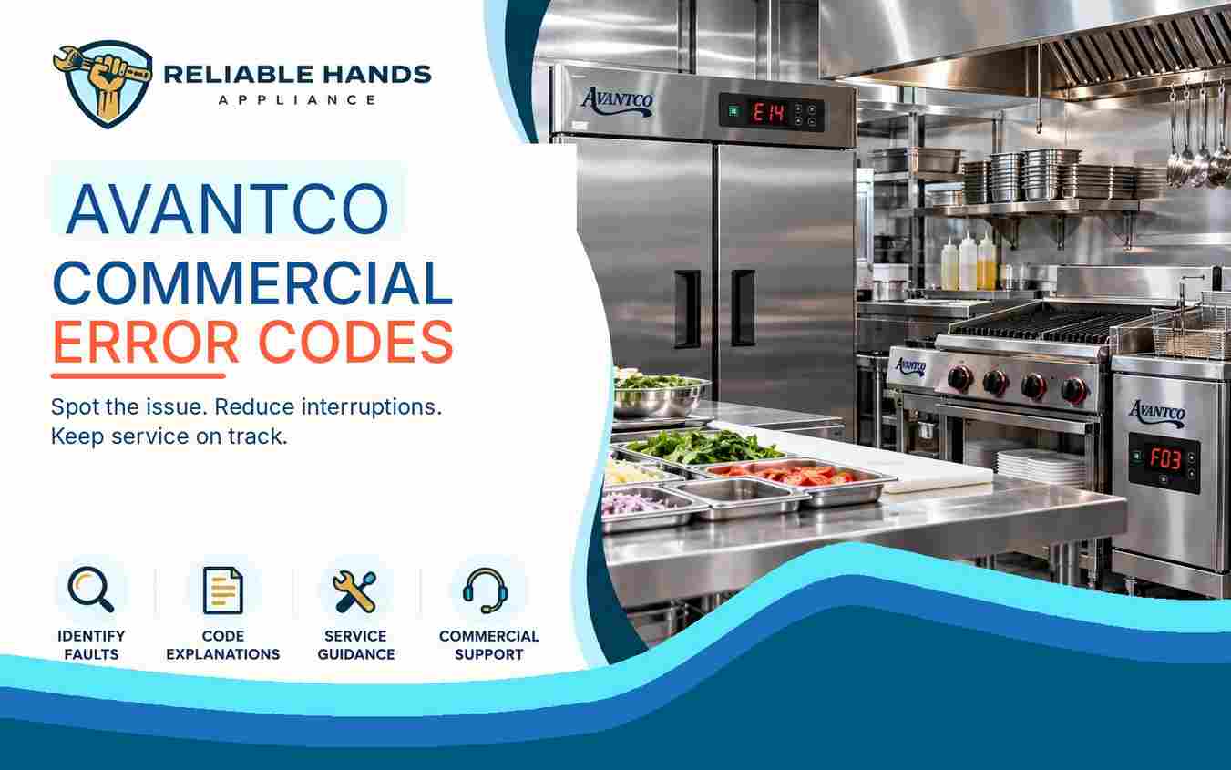 Avantco Commercial Appliance Error Codes